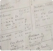 A sample page of handwritten mathematics work